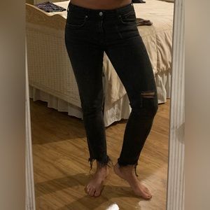 Zara black denim jeans size 8